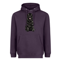 Plum newfoundland dog Heavyweight Hoodie - LillyAllenDesigns