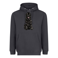 Smoke newfoundland dog Heavyweight Hoodie - LillyAllenDesigns