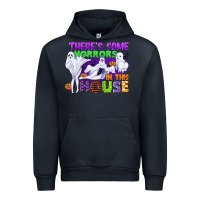 Navy there is some horrors in this house Urban Hoodie - CowGirlArtShop