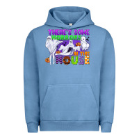 Pigment Pebble Blue there is some horrors in this house Urban Hoodie - CowGirlArtShop