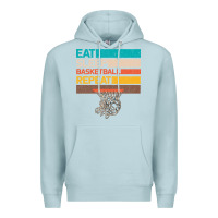 Blue Mist Eat Sleep Basketball Repeat Premium Hoodie - Bettercallsaul