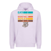 Lilac Eat Sleep Basketball Repeat Premium Hoodie - Bettercallsaul