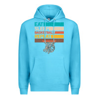 Ocean Blue Eat Sleep Basketball Repeat Premium Hoodie - Bettercallsaul