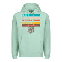 Seafoam Eat Sleep Basketball Repeat Premium Hoodie - Bettercallsaul