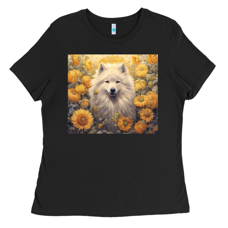 Samoyed Ladies Tee by Unal Design | Teevron