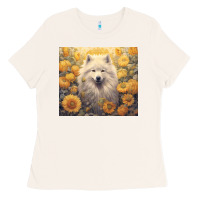 Bone samoyed Ladies Tee - Unal Design
