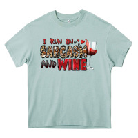 Arona i run on sarcasm and wine Heavy Core Tee - Zillion Design Studio