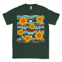 Sports Green sunflower western seamless Classic Tee - AdoDesignShop