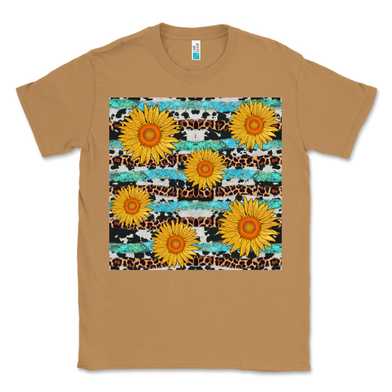 Sunflower Western Seamless Classic Tee by AdoDesignShop | Teevron
