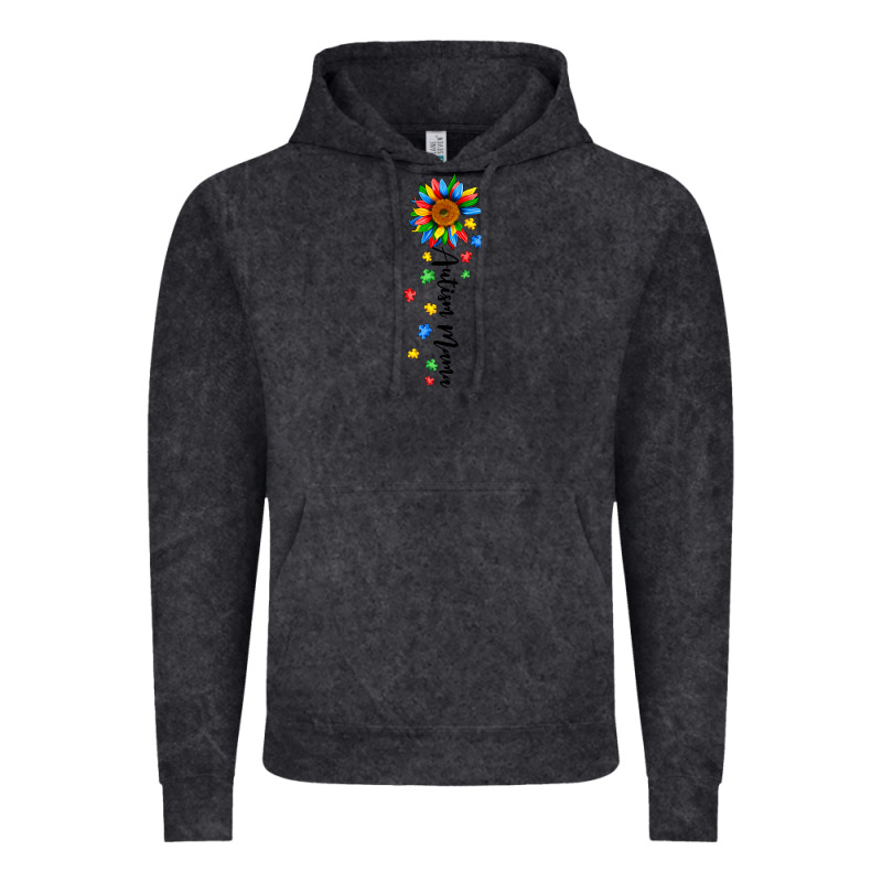 Autism Mama Sunflower Black Vintage Hoodie by JahusDesignShop | Teevron