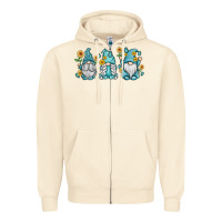 Sandshell sunflower gnomes Zipper Hoodie - MaliasSmallBusiness