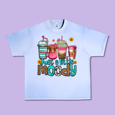Just A Little Moody Coffee Cups Urban Heavy Tee Designed By Jasminsmagicworld