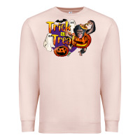 Pale Pink Trick Or Treat Chimpanzee Premium Sweatshirt - LillyAllenDesigns