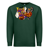 Sports Green Trick Or Treat Chimpanzee Premium Sweatshirt - LillyAllenDesigns