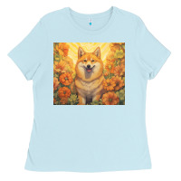 Baby Blue shiba inu Ladies Tee - Unal Design