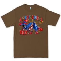 Cacao Amerisaurus rex Premium Tee - texasbilliewilder