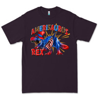Plum Amerisaurus rex Premium Tee - texasbilliewilder