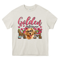 Golden Retriever Mom Heavy Core Tee | Teevron