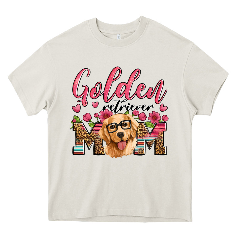 Golden Retriever Mom Heavy Core Tee by Artiststas | Teevron