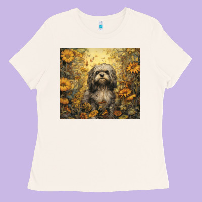 Shih Tzu Ladies Tee Designed By Unal Design