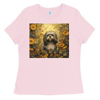 Bubblegum Pink shih tzu Ladies Tee - Unal Design