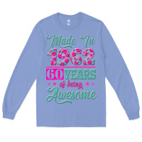 Colony Blue made in 1962, 60 years of being awesome Long Sleeve Tee - Jasminsmagicworld