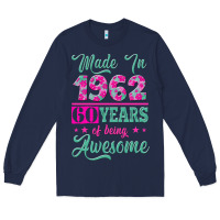 Navy made in 1962, 60 years of being awesome Long Sleeve Tee - Jasminsmagicworld