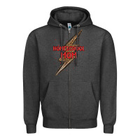 Charcoal Heather homeschool mom lightning bolt Zipper Hoodie - MaliasSmallBusiness