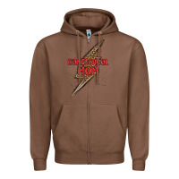 Chestnut homeschool mom lightning bolt Zipper Hoodie - MaliasSmallBusiness