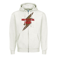 Oatmeal Heather homeschool mom lightning bolt Zipper Hoodie - MaliasSmallBusiness