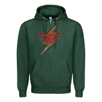 Sports Green homeschool mom lightning bolt Zipper Hoodie - MaliasSmallBusiness