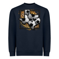 Navy leopard soccer texas map Heavyweight Sweatshirt - Jasminsmagicworld