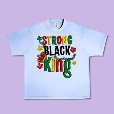 Strong Black King Urban Heavy Tee Designed By Artiststas