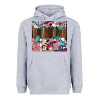 Heather Grey custom name Heavyweight Hoodie - LillyAllenDesigns