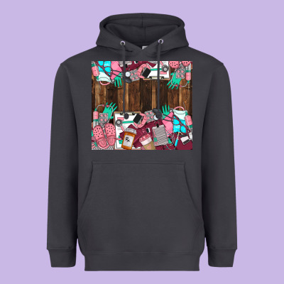 Custom Name Heavyweight Hoodie Designed By Lillyallendesigns
