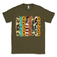 Army Green western brushstroke Classic Tee - AdoDesignShop