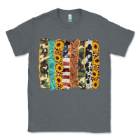 Charcoal Heather western brushstroke Classic Tee - AdoDesignShop