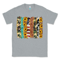 Heather Grey western brushstroke Classic Tee - AdoDesignShop