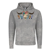 Cloud Rock Texas Longhorn Bull Skull Vintage Hoodie - JahusDesignShop