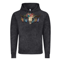 Vintage Black Texas Longhorn Bull Skull Vintage Hoodie - JahusDesignShop