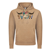 Texas Longhorn Bull Skull Vintage Hoodie | Teevron