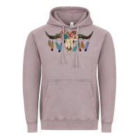 Vintage Zinc Texas Longhorn Bull Skull Vintage Hoodie - JahusDesignShop