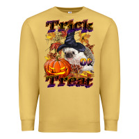 Antique Gold Halloween Hedgehog Trick Or Treat Premium Sweatshirt - LillyAllenDesigns