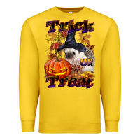 Lemon Halloween Hedgehog Trick Or Treat Premium Sweatshirt - LillyAllenDesigns