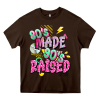 Chocolate Brown 80s made 90s raised Heavy Core Tee - texasbilliewilder
