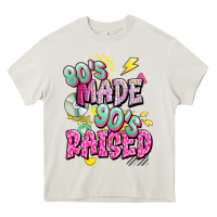 Cream 80s made 90s raised Heavy Core Tee - texasbilliewilder