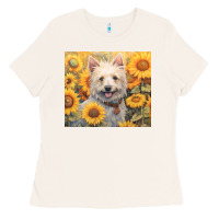Bone westie Ladies Tee - Unal Design
