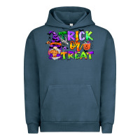 Pigment Midnight Navy trick or treat gnome Urban Hoodie - CowGirlArtShop