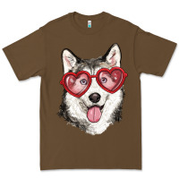 Cacao husky with love glasses Premium Tee - RanaPortraitStore
