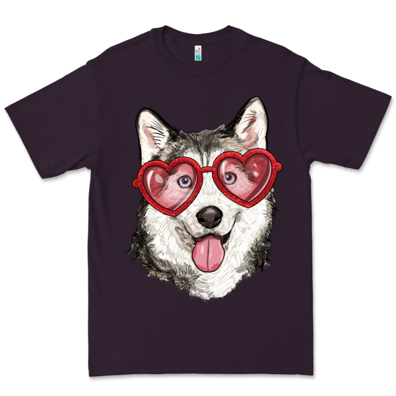 Husky With Love Glasses Premium Tee by RanaPortraitStore | Teevron